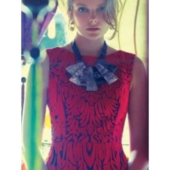 Anthropologie PANKAJ & NIDHI Woman’s 0 Petite Spice Tree Appliqué Sleeveless Dre - Picture 3 of 11